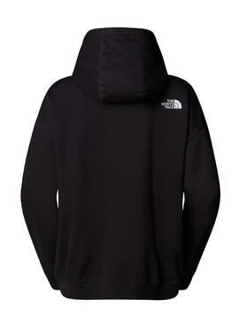 Felpa The North Face Essential Oversize Nera per donna