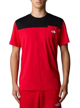 T-shirt The North Face Icons Rosso e Nero per uomo