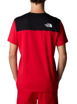 T-shirt The North Face Icons Rosso e Nero per uomo