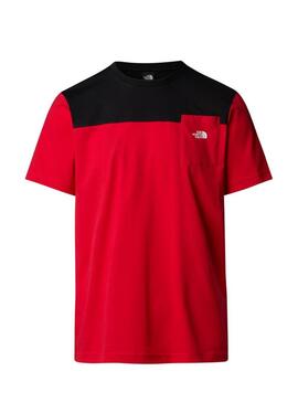 T-shirt The North Face Icons Rosso e Nero per uomo