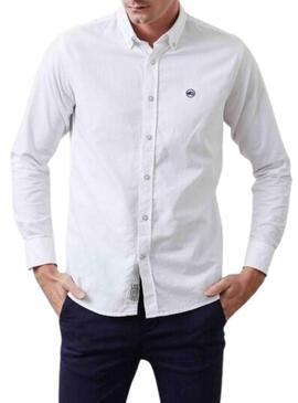 Camicia Altonadock in popeline di cotone bianco per uomo.