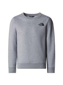 Felpa The North Face Redbox Regular Crew Grigia per uomo