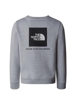 Felpa The North Face Redbox Regular Crew Grigia per uomo