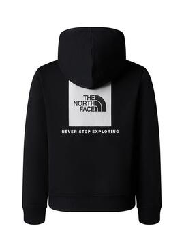 Felpa The North Face Teen Box Nera per ragazzo