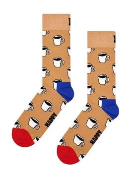 Calzini Happy Socks Coffee Camello per donna e uomo