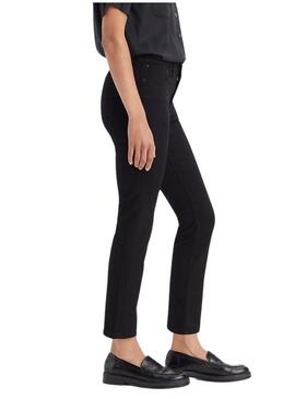 Jeans Levis 712 Preto para mulher