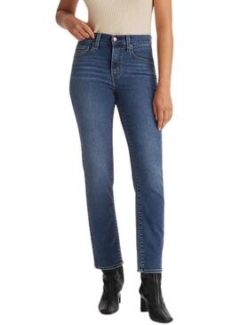 Jeans Levis 724 Blu per donna