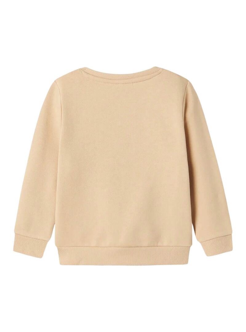 Felpa Name It Omiana Beige per bambine