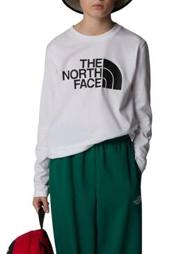 T-Shirt The North Face Teen Easy Bianca per ragazze