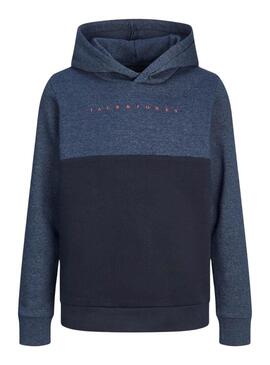 Felpa Jack and Jones Blocked Blu per bambini