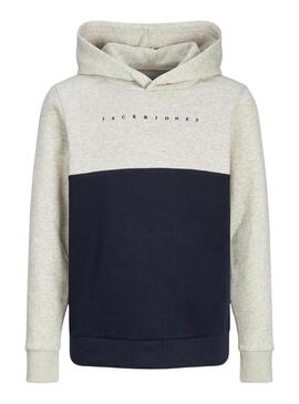 Felpa Jack and Jones Blocked Bianco per bambini