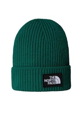 Berretto The North Face Box Logo Verde per bambini