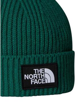 Berretto The North Face Box Logo Verde per bambini