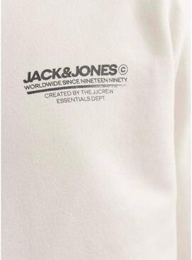 Felpa Jack and Jones Olive Beige per uomini