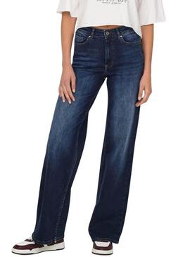 Jeans Only Madison Blush Wide Leg Blu Scuro per donna