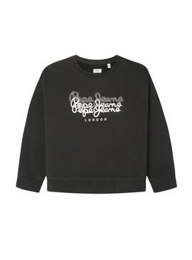 Maglia Pepe Jeans Tinsley Nera per ragazze