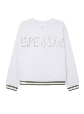 Maglia Pepe Jeans Telisa Bianca per bambine