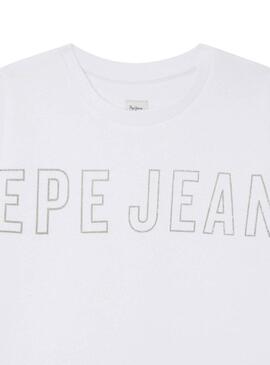 Maglia Pepe Jeans Telisa Bianca per bambine