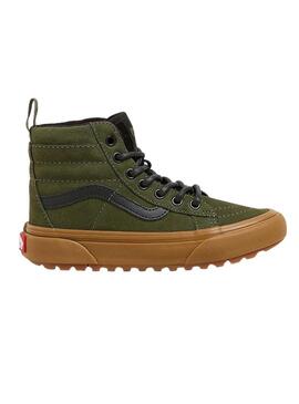 Scarpe Vans SK8-Hi Verde per ragazzi