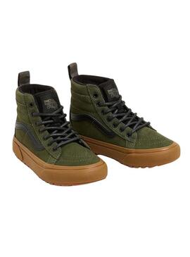 Scarpe Vans SK8-Hi Verde per ragazzi