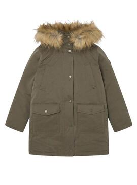 Parka Pepe Jeans Vania Verde per bambine