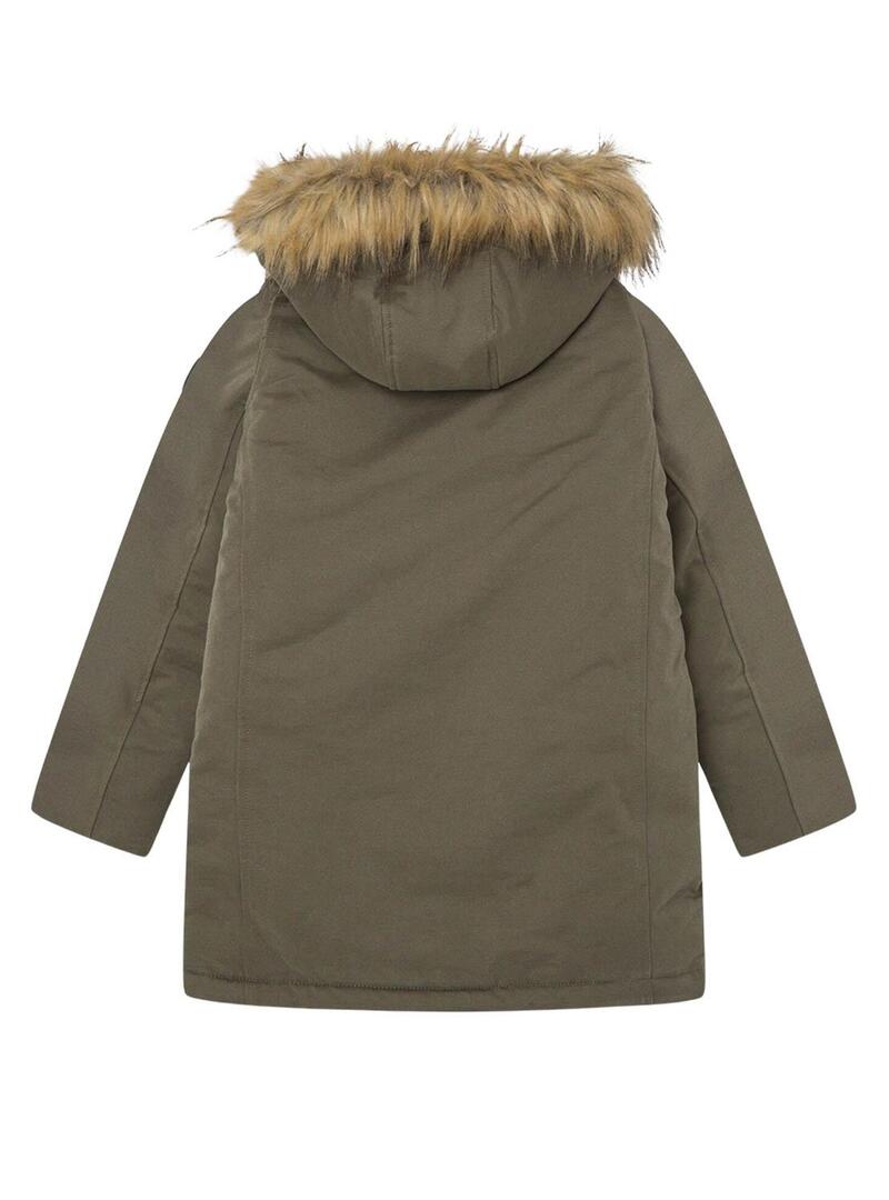 Parka Pepe Jeans Vania Verde per bambine