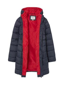 Cappotto Pepe Jeans Vivian Blu Navy per bambine