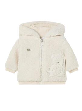 Sweatshirt Mayoral Fleece di Pecora Crema per bambino