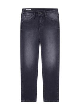 Pantaloni Pepe Jeans Denim Vita Media Nero Bambino