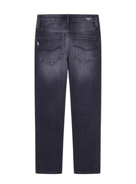 Pantaloni Pepe Jeans Denim Vita Media Nero Bambino