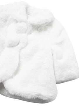 Cappotto Mayoral di Pelliccia Bianco per bambino