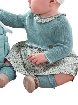 Vestito Mayoral Combinato Pois Blu per bambino