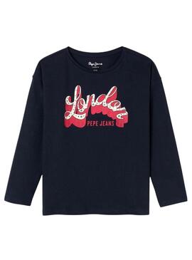 Maglietta Pepe Jeans Tassie Blu Marino Bambini