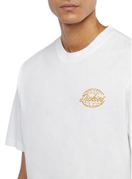 Maglietta Dickies Globe Bianco per uomo