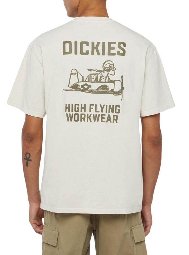 Maglietta Dickies High Flying Beige per uomo