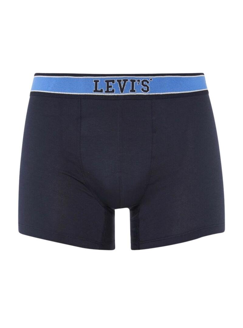 Confezione da 2 Boxer Levis Coleeagic Blu Marino per uomo