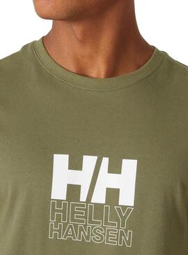 Maglietta Helly Hansen Core Verde per uomo