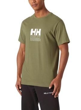 Maglietta Helly Hansen Core Verde per uomo