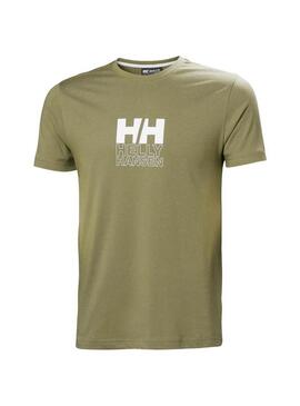 Maglietta Helly Hansen Core Verde per uomo