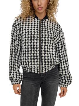 Bomber Only Florance Nero e Bianco per donna