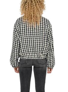 Bomber Only Florance Nero e Bianco per donna