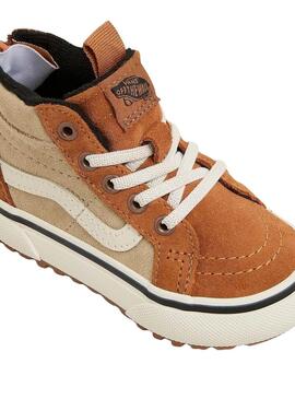 Sneakers Vans MTE SK8-Hi Zip Cammello per bambino