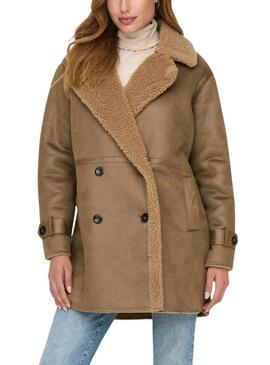 Cappotto Only Lylva Beige per donna