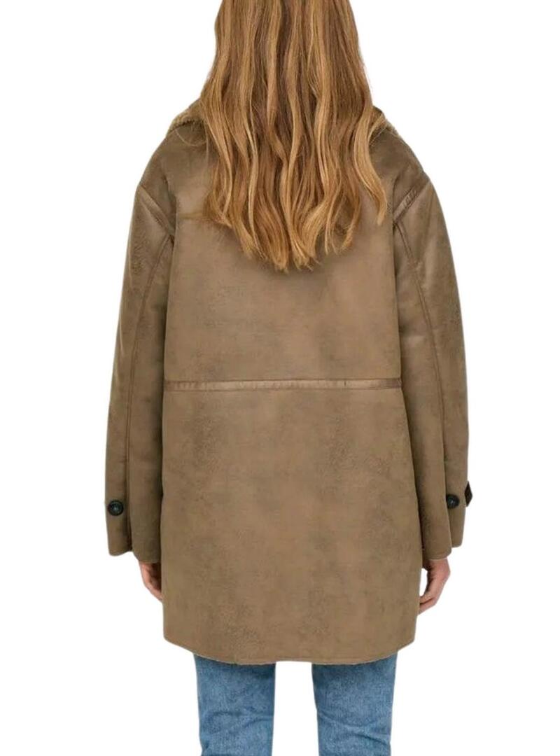 Cappotto Only Lylva Beige per donna