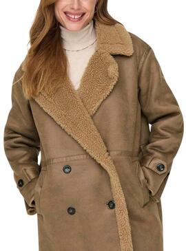 Cappotto Only Lylva Beige per donna