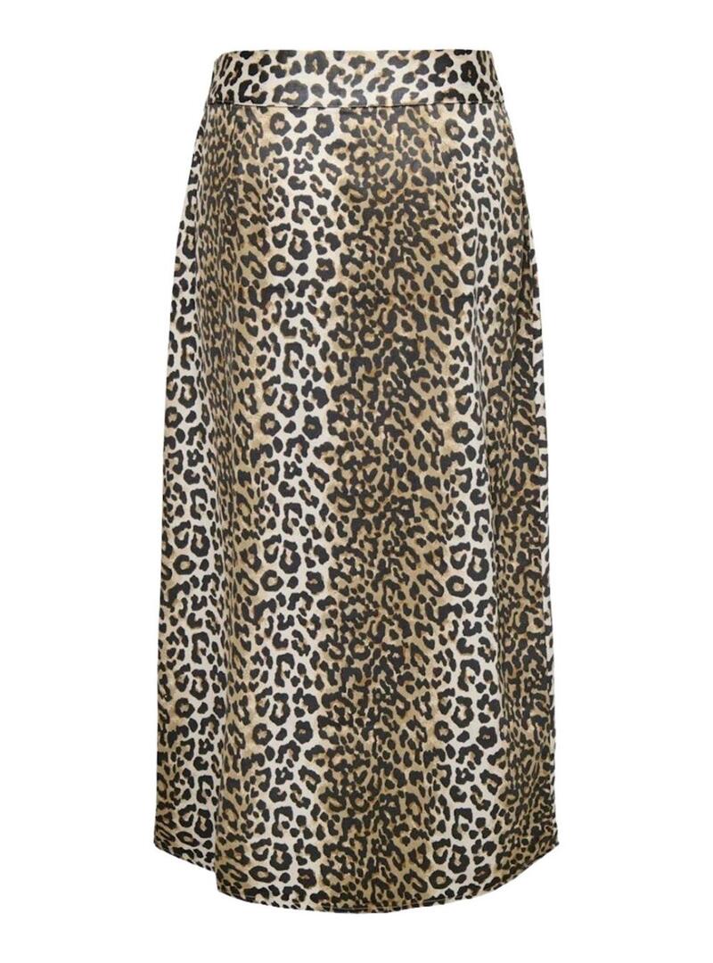 Gonna Only Jane Beige Leopardo per donna