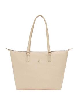 Borsa Tommy Hilfiger Poppy Tote Beige per donna