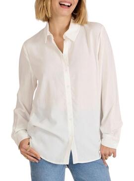 Camicia Naf Naf Viscosa Bianca per Donna