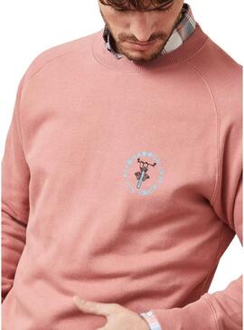 Sweatshirt Altonadock Moto Rosa per Uomo