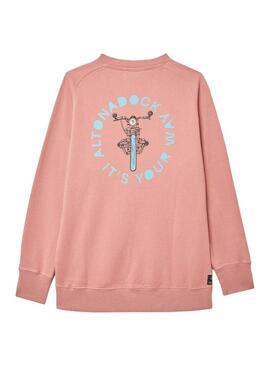 Sweatshirt Altonadock Moto Rosa per Uomo